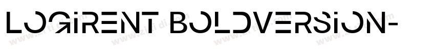 Logirent BoldVersion字体转换